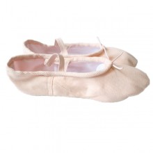 FREE SHIPPING Ready-to-ship Economic Canvas Split-sole Ballet Slippers - Pink