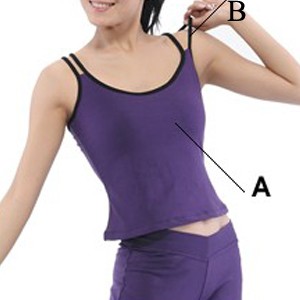 FREE SHIPPING Double Straps Camisole Top Dance