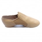 FREE SHIPPING Wholesale Tan Leather Slip-on Jazz Shoes
