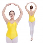HDW DANCE FREE SHIPPING Shiny Lycra Lace Camisole Leotard Pinch Front