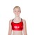 HDW DANCE FREE SHIPPING Cotton/Lycra with Metallic Fabric Double Cross Crop Top