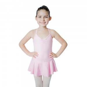 FREE SHIPPING Cotton/Lycra Camisole Leotard with Skirts
