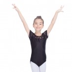 FREE SHIPPING Shiny Nylon/Lycra Lace Cap Sleeve Leotard for Ladies and Girls