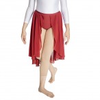 HDW DANCE Nylon/Lycra Waistband Long Length Chiffon Open Skirts