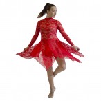 HDW DANCE Long Sleeve High Neck Lace Dress (LACE DRESS ONLY)